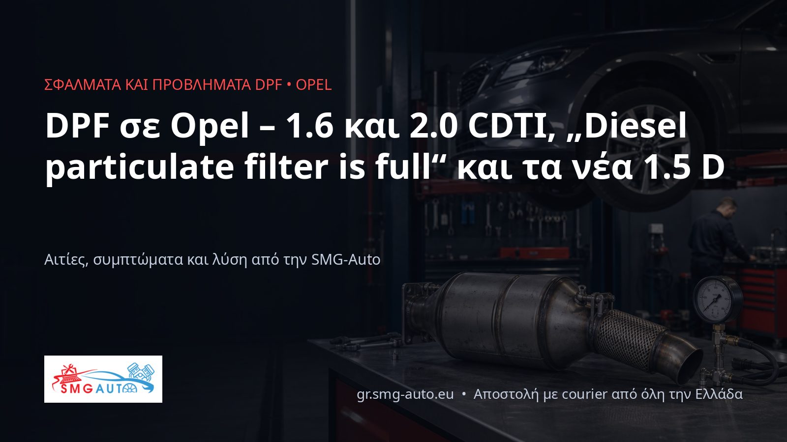 DPF σε Opel – CDTI και 1.5 D, βούλωμα και σφάλματα