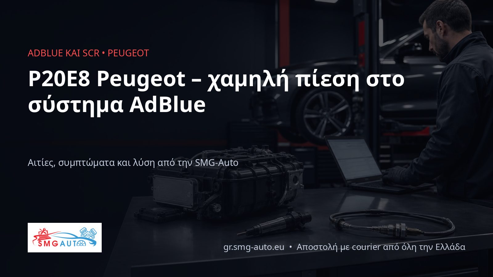 P20E8 Peugeot – χαμηλή πίεση AdBlue σε BlueHDi